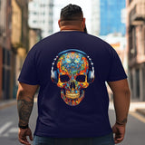 Skull Skeleton T2 5D2C 109 Men T Shirts Big and Tall Men Shirts Plus Size Short Sleeve Fashion Casual T Shirt Graphic Tee Shirts Tshirts