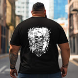 Skull Skeleton T2 5D2C 109 Men T Shirts Big and Tall Men Shirts Plus Size Short Sleeve Fashion Casual T Shirt Graphic Tee Shirts Tshirts