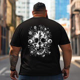 Skull Skeleton T2 5D2C 111 Men T Shirts Big and Tall Men Shirts Plus Size Short Sleeve Fashion Casual T Shirt Graphic Tee Shirts Tshirts