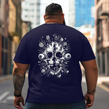 Skull Skeleton T2 5D2C 111 Men T Shirts Big and Tall Men Shirts Plus Size Short Sleeve Fashion Casual T Shirt Graphic Tee Shirts Tshirts