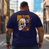 Skull Skeleton T2 5D2C 113 Men T Shirts Big and Tall Men Shirts Plus Size Short Sleeve Fashion Casual T Shirt Graphic Tee Shirts Tshirts