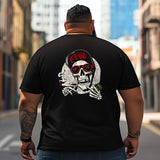 Skull Skeleton T2 5D2C 114 Men T Shirts Big and Tall Men Shirts Plus Size Short Sleeve Fashion Casual T Shirt Graphic Tee Shirts Tshirts