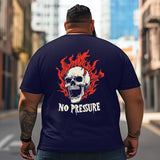 Skull Skeleton T2 5D2C 120 Men T Shirts Big and Tall Men Shirts Plus Size Short Sleeve Fashion Casual T Shirt Graphic Tee Shirts Tshirts