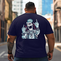Skull Skeleton T2 5D2C 123 Men T Shirts Big and Tall Men Shirts Plus Size Short Sleeve Fashion Casual T Shirt Graphic Tee Shirts Tshirts