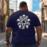 Skull Skeleton T2 5D2C 126 Men T Shirts Big and Tall Men Shirts Plus Size Short Sleeve Fashion Casual T Shirt Graphic Tee Shirts Tshirts