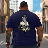 Skull Skeleton T2 5D2C 127 Men T Shirts Big and Tall Men Shirts Plus Size Short Sleeve Fashion Casual T Shirt Graphic Tee Shirts Tshirts