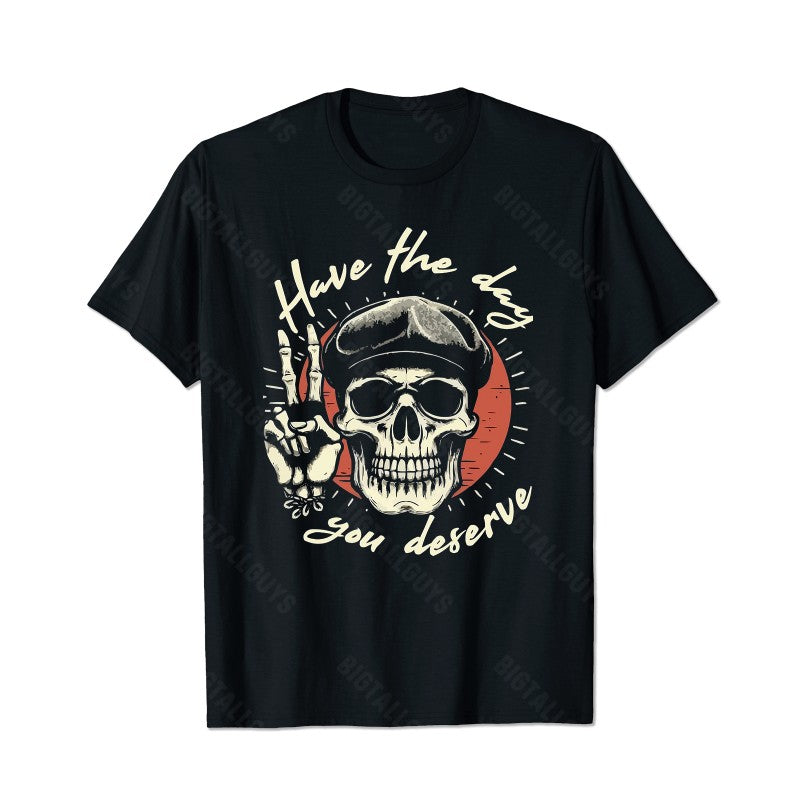 Skull Skeleton T0 5D2C 132 Men T Shirts Big and Tall Men Shirts Plus Size Short Sleeve Fashion Casual T Shirt Graphic Tee Shirts Tshirts