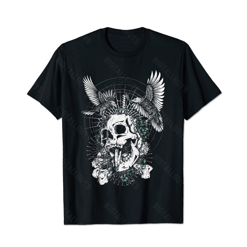 Skull Skeleton T0 5D2C 135 Men T Shirts Big and Tall Men Shirts Plus Size Short Sleeve Fashion Casual T Shirt Graphic Tee Shirts Tshirts