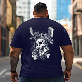Skull Skeleton T2 5D2C 135 Men T Shirts Big and Tall Men Shirts Plus Size Short Sleeve Fashion Casual T Shirt Graphic Tee Shirts Tshirts