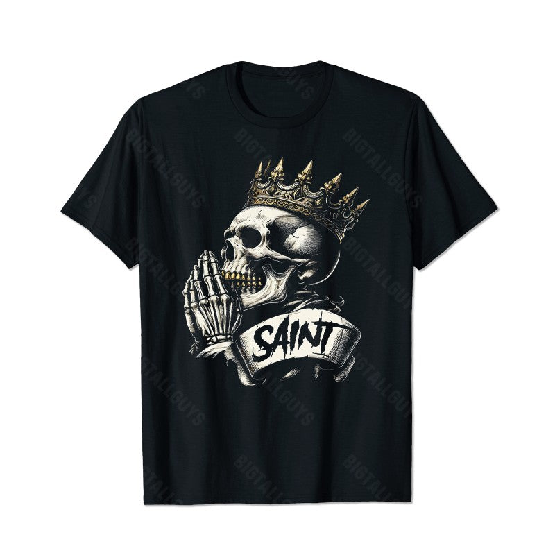 Skull Skeleton T0 5D2C 137 Men T Shirts Big and Tall Men Shirts Plus Size Short Sleeve Fashion Casual T Shirt Graphic Tee Shirts Tshirts