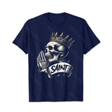 Skull Skeleton T0 5D2C 137 Men T Shirts Big and Tall Men Shirts Plus Size Short Sleeve Fashion Casual T Shirt Graphic Tee Shirts Tshirts