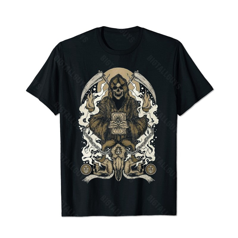 Skull Skeleton T0 5D2C 140 Men T Shirts Big and Tall Men Shirts Plus Size Short Sleeve Fashion Casual T Shirt Graphic Tee Shirts Tshirts