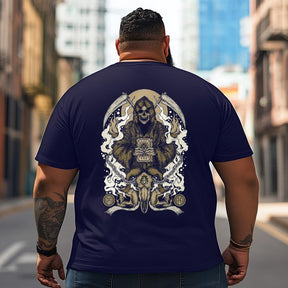 Skull Skeleton T2 5D2C 140 Men T Shirts Big and Tall Men Shirts Plus Size Short Sleeve Fashion Casual T Shirt Graphic Tee Shirts Tshirts