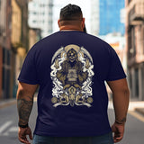 Skull Skeleton T2 5D2C 140 Men T Shirts Big and Tall Men Shirts Plus Size Short Sleeve Fashion Casual T Shirt Graphic Tee Shirts Tshirts