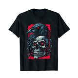 Skull Skeleton T0 5D2C 141 Men T Shirts Big and Tall Men Shirts Plus Size Short Sleeve Fashion Casual T Shirt Graphic Tee Shirts Tshirts