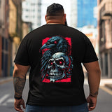 Skull Skeleton T2 5D2C 141 Men T Shirts Big and Tall Men Shirts Plus Size Short Sleeve Fashion Casual T Shirt Graphic Tee Shirts Tshirts