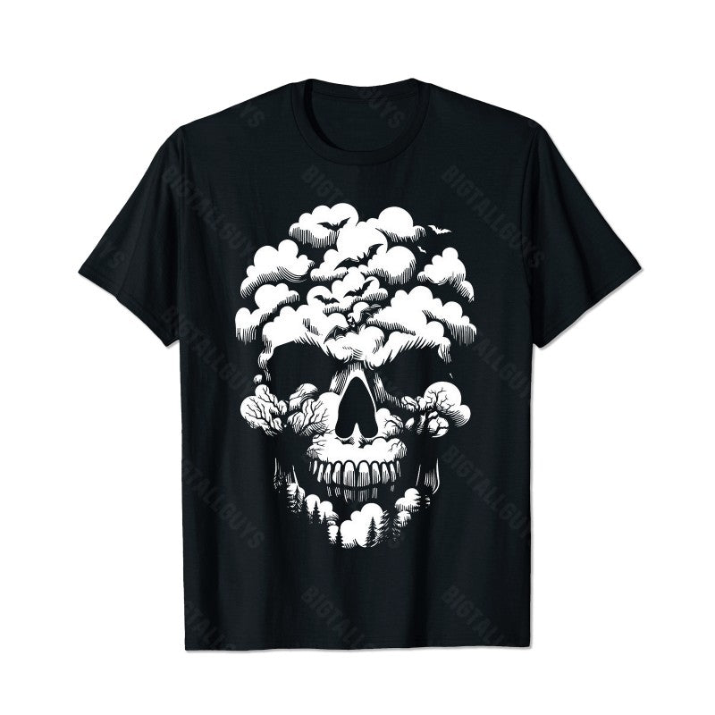 Skull Skeleton T0 5D2C 150 Men T Shirts Big and Tall Men Shirts Plus Size Short Sleeve Fashion Casual T Shirt Graphic Tee Shirts Tshirts