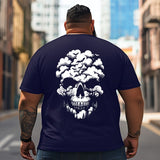 Skull Skeleton T2 5D2C 150 Men T Shirts Big and Tall Men Shirts Plus Size Short Sleeve Fashion Casual T Shirt Graphic Tee Shirts Tshirts