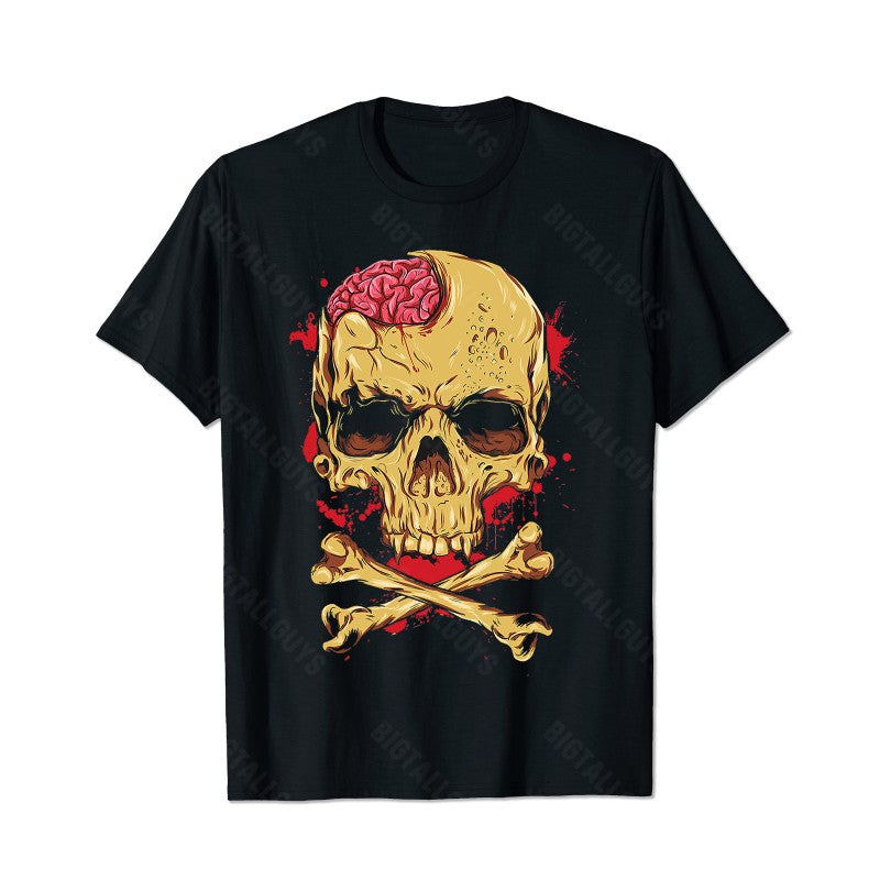 Skull Skeleton T0 5D2C 153 Men T Shirts Big and Tall Men Shirts Plus Size Short Sleeve Fashion Casual T Shirt Graphic Tee Shirts Tshirts