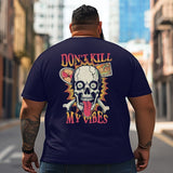 Skull Skeleton T2 5D2C 154 Men T Shirts Big and Tall Men Shirts Plus Size Short Sleeve Fashion Casual T Shirt Graphic Tee Shirts Tshirts