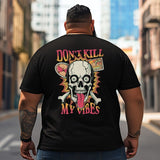 Skull Skeleton T2 5D2C 154 Men T Shirts Big and Tall Men Shirts Plus Size Short Sleeve Fashion Casual T Shirt Graphic Tee Shirts Tshirts