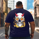 Skull Skeleton T2 5D2C 155 Men T Shirts Big and Tall Men Shirts Plus Size Short Sleeve Fashion Casual T Shirt Graphic Tee Shirts Tshirts