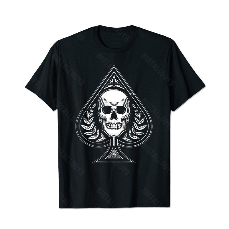 Skull Skeleton T0 5D2E 004 Men T Shirts Big and Tall Men Shirts Plus Size Short Sleeve Fashion Casual T Shirt Graphic Tee Shirts Tshirts