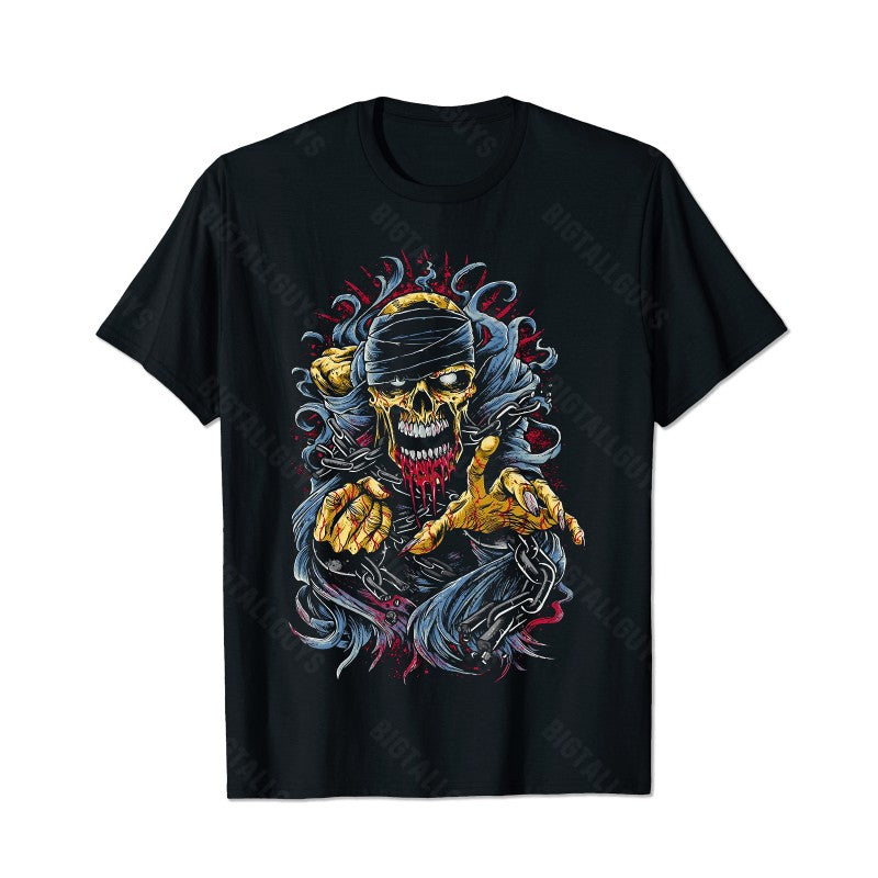 Skull Skeleton T0 5D2E 008 Men T Shirts Big and Tall Men Shirts Plus Size Short Sleeve Fashion Casual T Shirt Graphic Tee Shirts Tshirts