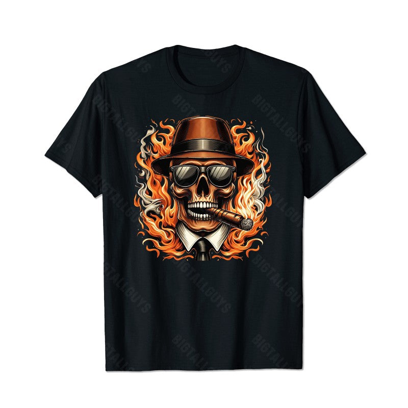 Skull Skeleton T0 5D2E 015 Men T Shirts Big and Tall Men Shirts Plus Size Short Sleeve Fashion Casual T Shirt Graphic Tee Shirts Tshirts