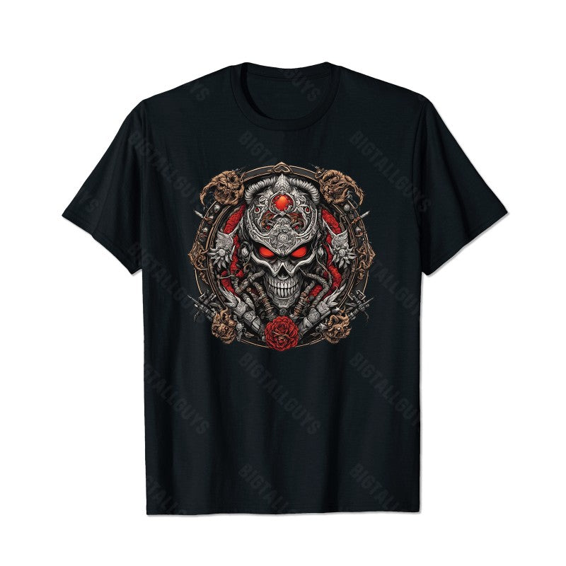 Skull Skeleton T0 5D2E 019 Men T Shirts Big and Tall Men Shirts Plus Size Short Sleeve Fashion Casual T Shirt Graphic Tee Shirts Tshirts