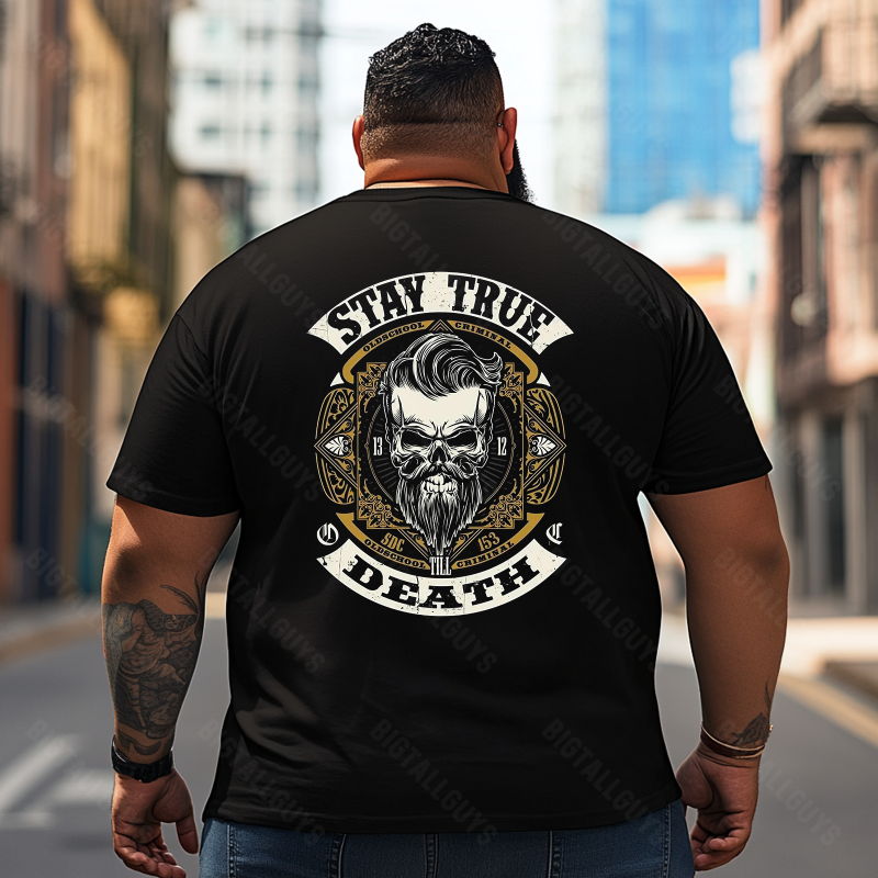 Skull Skeleton T2 5D2E 021 Men T Shirts Big and Tall Men Shirts Plus Size Short Sleeve Fashion Casual T Shirt Graphic Tee Shirts Tshirts