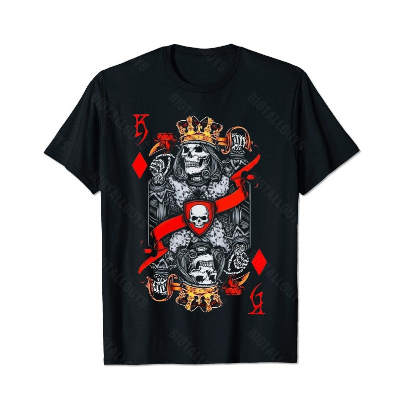 Skull Skeleton T0 5D2E 022 Men T Shirts Big and Tall Men Shirts Plus Size Short Sleeve Fashion Casual T Shirt Graphic Tee Shirts Tshirts