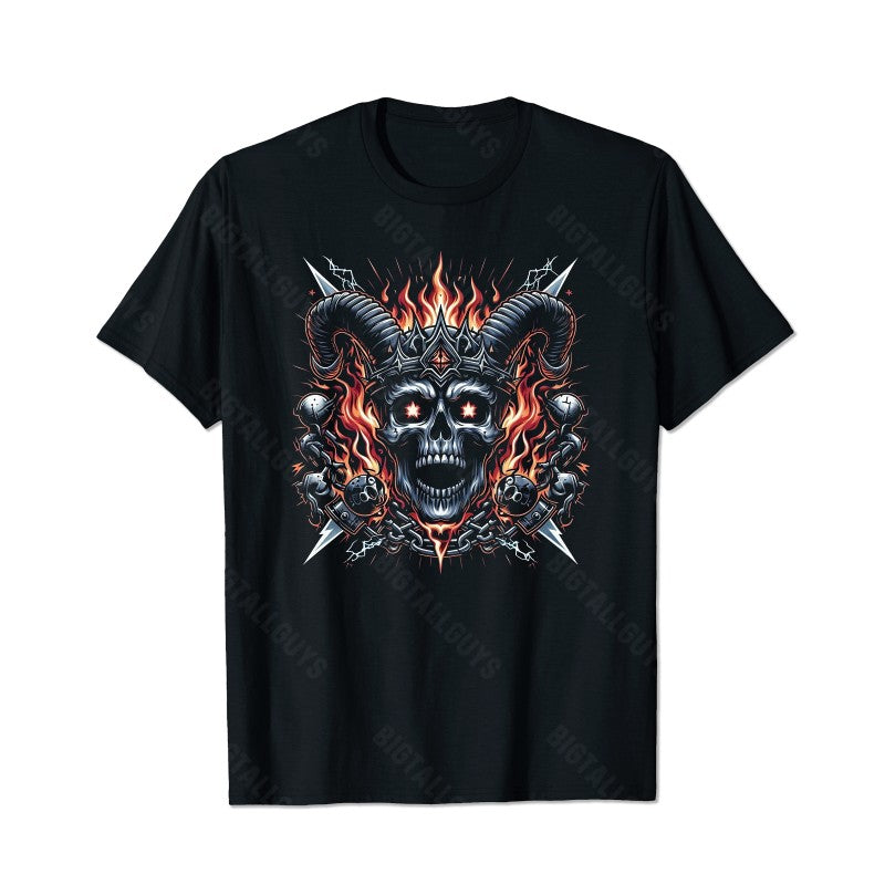 Skull Skeleton T0 5D2E 023 Men T Shirts Big and Tall Men Shirts Plus Size Short Sleeve Fashion Casual T Shirt Graphic Tee Shirts Tshirts