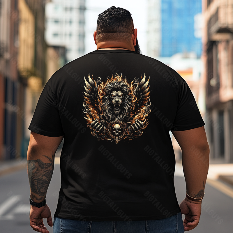 Skull Skeleton T2 5D2E 024 Men T Shirts Big and Tall Men Shirts Plus Size Short Sleeve Fashion Casual T Shirt Graphic Tee Shirts Tshirts