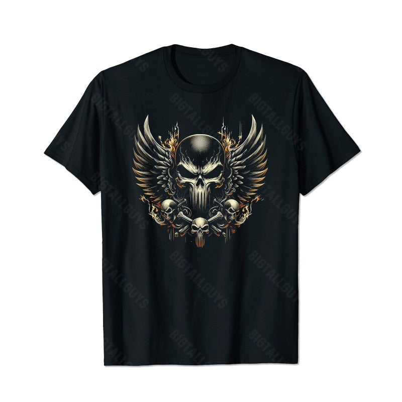 Skull Skeleton T0 5D2E 027 Men T Shirts Big and Tall Men Shirts Plus Size Short Sleeve Fashion Casual T Shirt Graphic Tee Shirts Tshirts