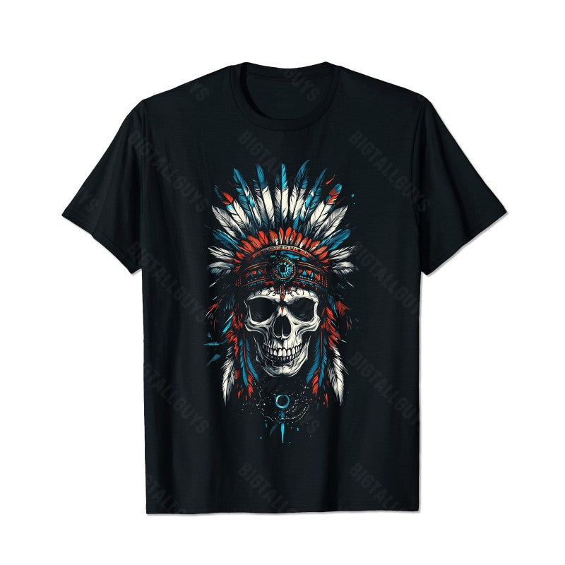 Skull Skeleton T0 5D2E 028 Men T Shirts Big and Tall Men Shirts Plus Size Short Sleeve Fashion Casual T Shirt Graphic Tee Shirts Tshirts