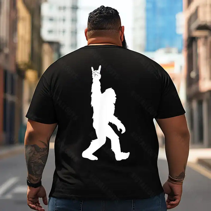 Bigfoot Sasquatch Yeti T2 5D2F 002 Men T Shirts Big and Tall Men Shirts Plus Size Short Sleeve Fashion Casual T Shirt Graphic Tee Shirts Tshirts