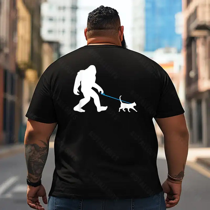 Bigfoot Sasquatch Yeti T2 5D2F 003 Men T Shirts Big and Tall Men Shirts Plus Size Short Sleeve Fashion Casual T Shirt Graphic Tee Shirts Tshirts