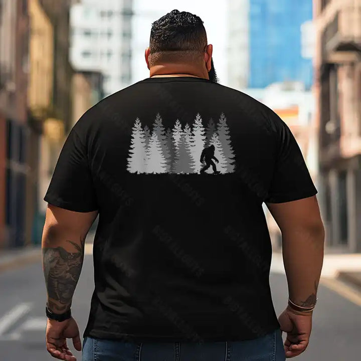 Bigfoot Sasquatch Yeti T2 5D2F 004 Men T Shirts Big and Tall Men Shirts Plus Size Short Sleeve Fashion Casual T Shirt Graphic Tee Shirts Tshirts