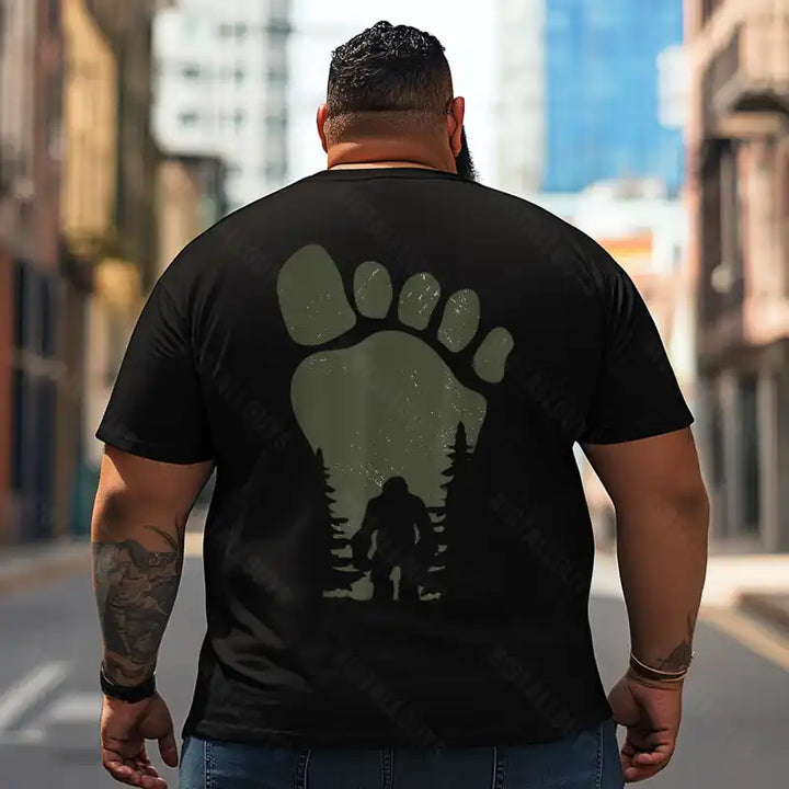 Bigfoot Sasquatch Yeti T2 5D2F 005 Men T Shirts Big and Tall Men Shirts Plus Size Short Sleeve Fashion Casual T Shirt Graphic Tee Shirts Tshirts