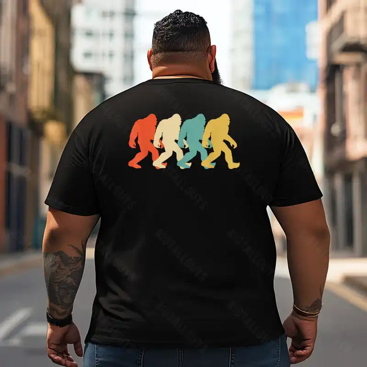 Bigfoot Sasquatch Yeti T2 5D2F 008 Men T Shirts Big and Tall Men Shirts Plus Size Short Sleeve Fashion Casual T Shirt Graphic Tee Shirts Tshirts