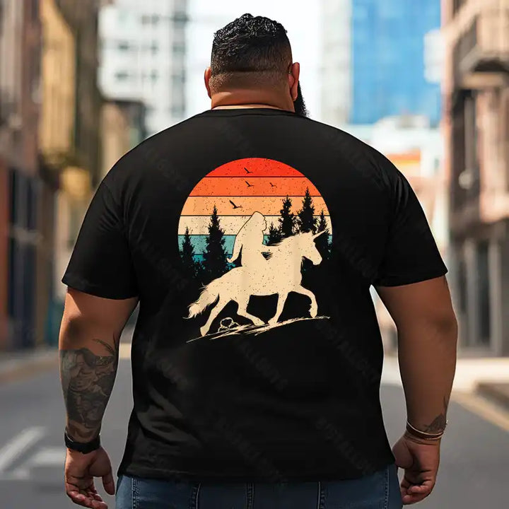 Bigfoot Sasquatch Yeti T2 5D2F 009 Men T Shirts Big and Tall Men Shirts Plus Size Short Sleeve Fashion Casual T Shirt Graphic Tee Shirts Tshirts