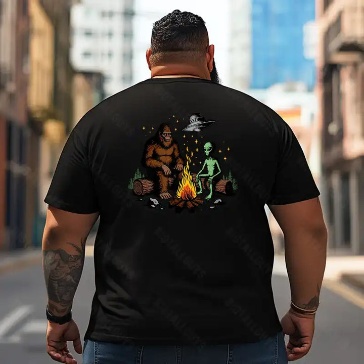 Bigfoot Sasquatch Yeti T2 5D2F 013 Men T Shirts Big and Tall Men Shirts Plus Size Short Sleeve Fashion Casual T Shirt Graphic Tee Shirts Tshirts