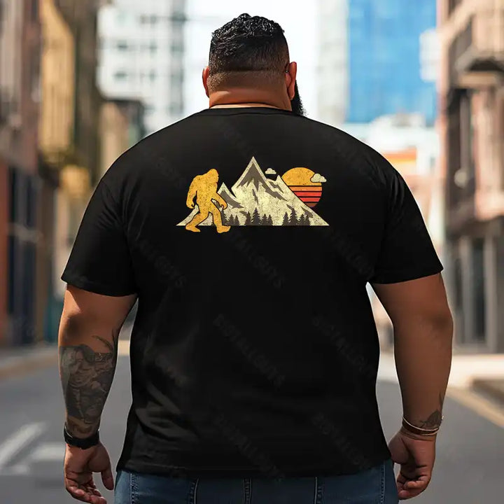 Bigfoot Sasquatch Yeti T2 5D2F 020 Men T Shirts Big and Tall Men Shirts Plus Size Short Sleeve Fashion Casual T Shirt Graphic Tee Shirts Tshirts