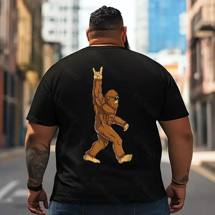 Bigfoot Sasquatch Yeti T2 5D2F 025 Men T Shirts Big and Tall Men Shirts Plus Size Short Sleeve Fashion Casual T Shirt Graphic Tee Shirts Tshirts