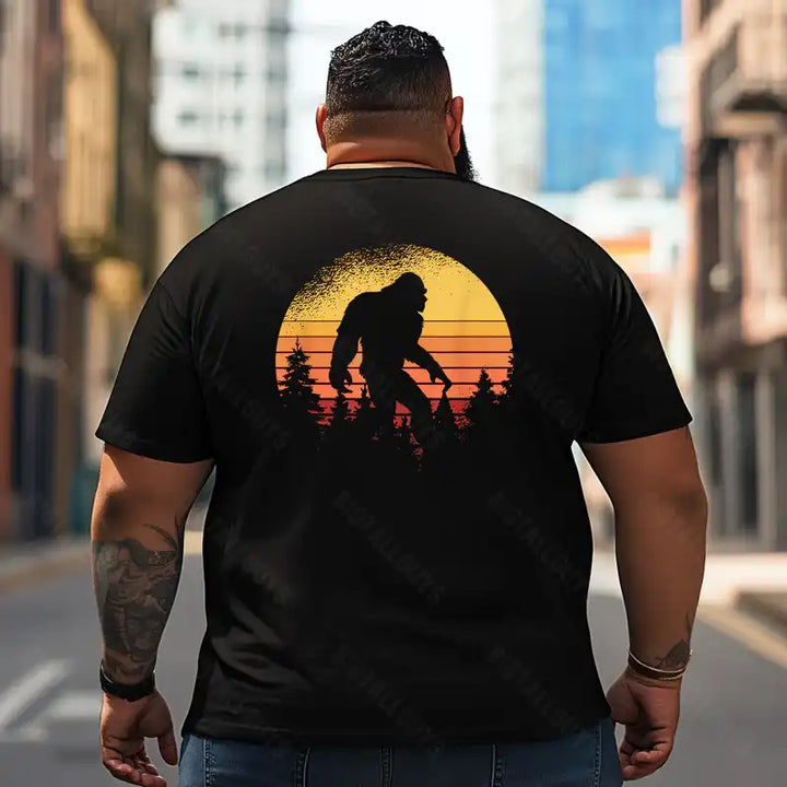 Bigfoot Sasquatch Yeti T2 5D2F 026 Men T Shirts Big and Tall Men Shirts Plus Size Short Sleeve Fashion Casual T Shirt Graphic Tee Shirts Tshirts