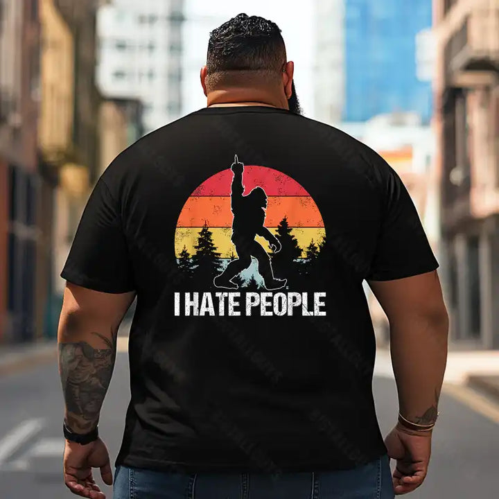 Bigfoot Sasquatch Yeti T2 5D2F 027 Men T Shirts Big and Tall Men Shirts Plus Size Short Sleeve Fashion Casual T Shirt Graphic Tee Shirts Tshirts