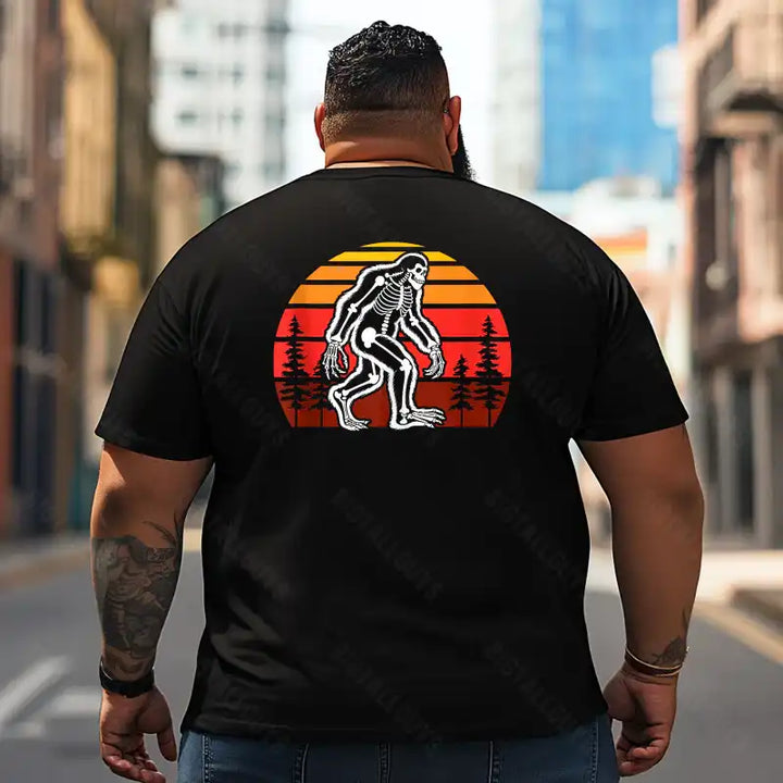Bigfoot Sasquatch Yeti T2 5D2F 029 Men T Shirts Big and Tall Men Shirts Plus Size Short Sleeve Fashion Casual T Shirt Graphic Tee Shirts Tshirts