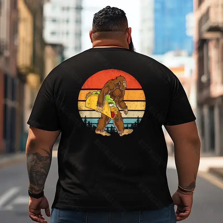 Bigfoot Sasquatch Yeti T2 5D2F 035 Men T Shirts Big and Tall Men Shirts Plus Size Short Sleeve Fashion Casual T Shirt Graphic Tee Shirts Tshirts
