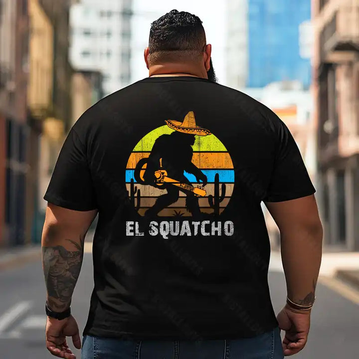 Bigfoot Sasquatch Yeti T2 5D2F 045 Men T Shirts Big and Tall Men Shirts Plus Size Short Sleeve Fashion Casual T Shirt Graphic Tee Shirts Tshirts